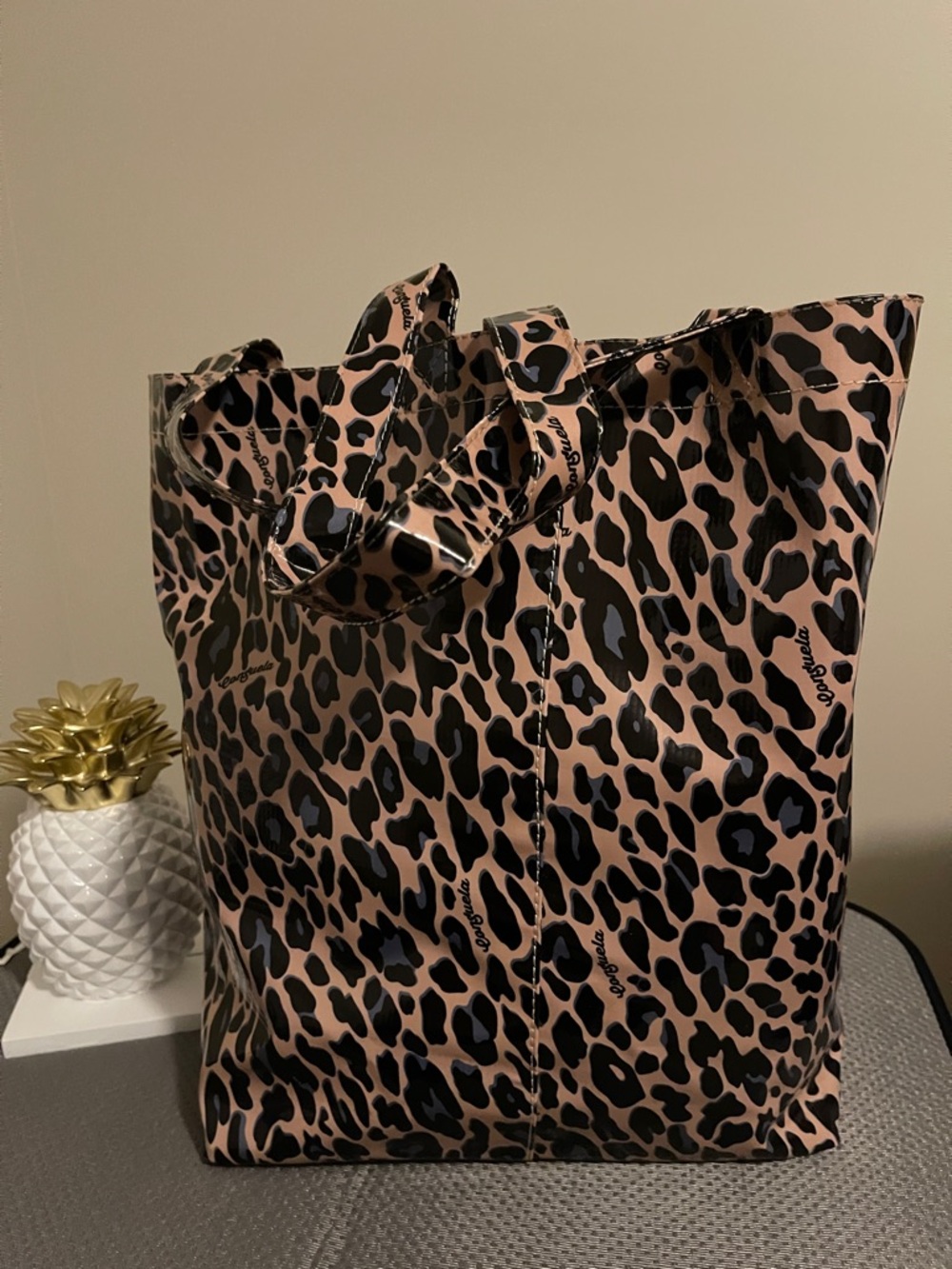 NWOT...Consuela Leopard Print Coated Tote - Picture 7 of 8